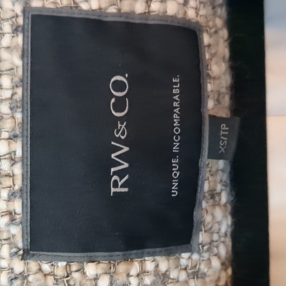 Light Grey Pea Coat with Burber Accents and Toggle front - Picture 4 of 14